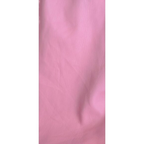 Maeve by Anthropologie Size 8 Women's Skirt Faux Leather Bubblegum Pink - Picture 5 of 8